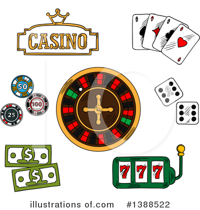 Poker Clipart #1388522 by Vector Tradition SM