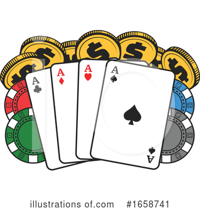 Gambling Clipart #1658741 by Vector Tradition SM
