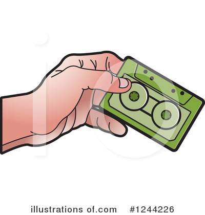 Royalty-Free (RF) Cassette Clipart Illustration by Lal Perera - Stock Sample #1244226