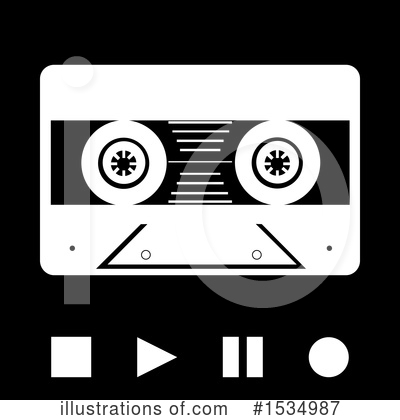 Royalty-Free (RF) Cassette Clipart Illustration by elaineitalia - Stock Sample #1534987
