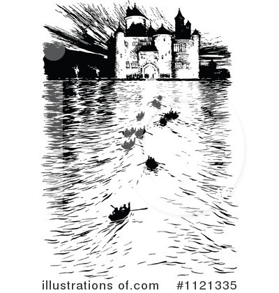 Royalty-Free (RF) Castle Clipart Illustration by Prawny Vintage - Stock Sample #1121335