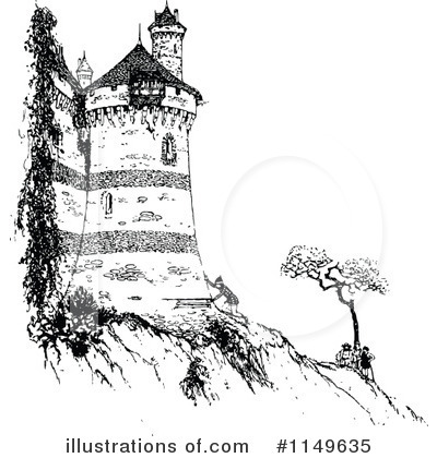 Royalty-Free (RF) Castle Clipart Illustration by Prawny Vintage - Stock Sample #1149635