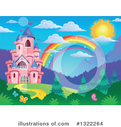 Royalty-Free (RF) Castle Clipart Illustration by visekart - Stock Sample #1322264