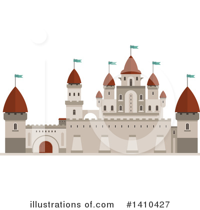 Royalty-Free (RF) Castle Clipart Illustration by Vector Tradition SM - Stock Sample #1410427