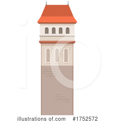 Castle Tower Clipart #1752572 by Vector Tradition SM