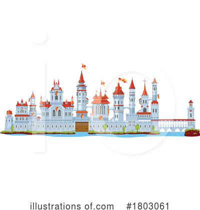 Royalty-Free (RF) Castle Clipart Illustration by Vector Tradition SM - Stock Sample #1803061