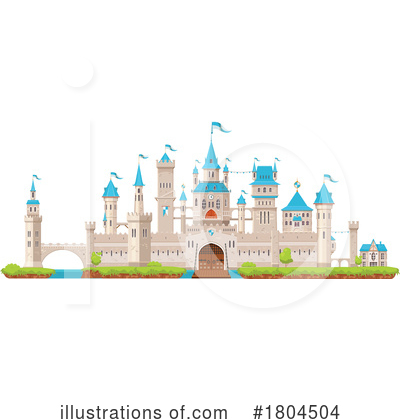 Royalty-Free (RF) Castle Clipart Illustration by Vector Tradition SM - Stock Sample #1804504