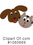 Cat And Dog Clipart #1060669 by Pams Clipart