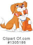 Cat And Dog Clipart #1305186 by Pushkin