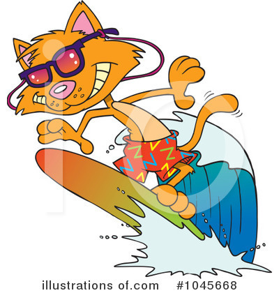 Royalty-Free (RF) Cat Clipart Illustration by toonaday - Stock Sample #1045668