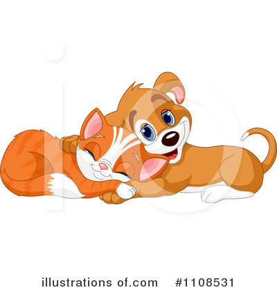 Kitten And Puppy Clipart #1108531 by Pushkin