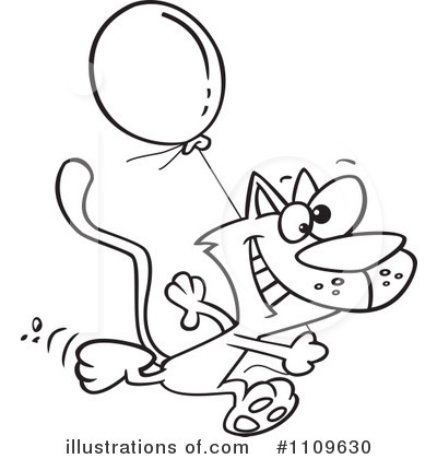 Royalty-Free (RF) Cat Clipart Illustration by toonaday - Stock Sample #1109630