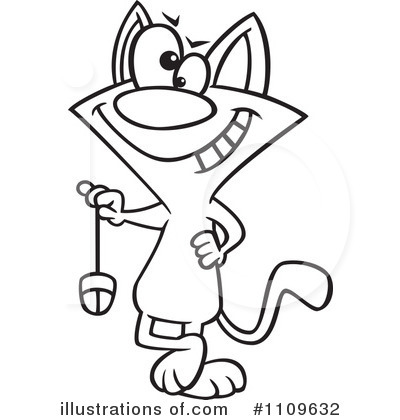Cat And Mouse Clipart #1109632 by toonaday
