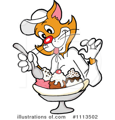 Royalty-Free (RF) Cat Clipart Illustration by LaffToon - Stock Sample #1113502