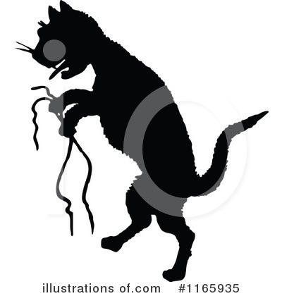 Royalty-Free (RF) Cat Clipart Illustration by Prawny Vintage - Stock Sample #1165935