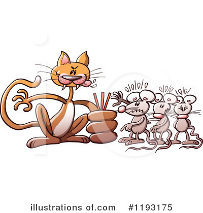 Cat And Mouse Clipart #1193175 by Zooco