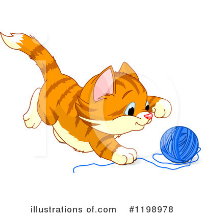 Royalty-Free (RF) Cat Clipart Illustration by Pushkin - Stock Sample #1198978