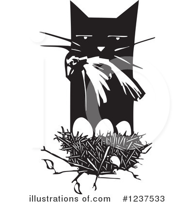 Royalty-Free (RF) Cat Clipart Illustration by xunantunich - Stock Sample #1237533