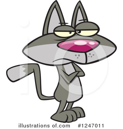 Royalty-Free (RF) Cat Clipart Illustration by toonaday - Stock Sample #1247011