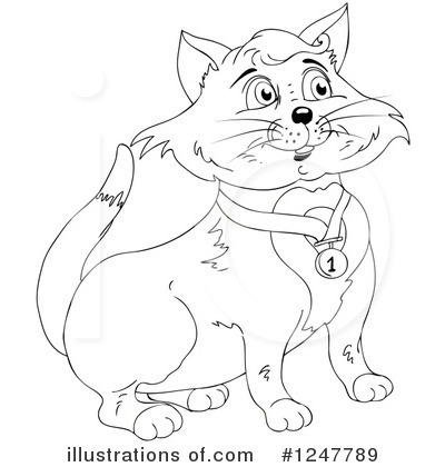 Royalty-Free (RF) Cat Clipart Illustration by merlinul - Stock Sample #1247789