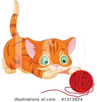 Royalty-Free (RF) Cat Clipart Illustration by Pushkin - Stock Sample #1313824