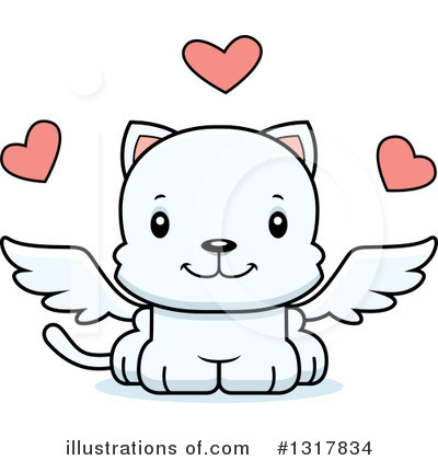 Cupid Cat Clipart #1317834 by Cory Thoman