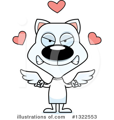 Cupid Cat Clipart #1322553 by Cory Thoman