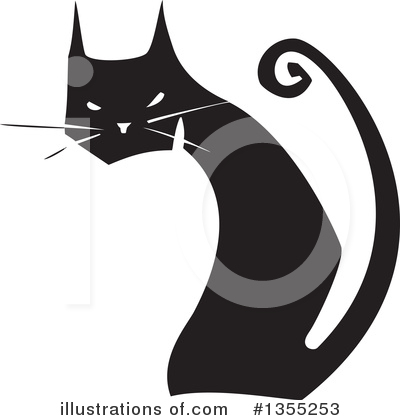 Black Cat Clipart #1355253 by xunantunich
