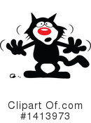 Cat Clipart #1413973 by Johnny Sajem
