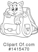 Cat Clipart #1415470 by visekart