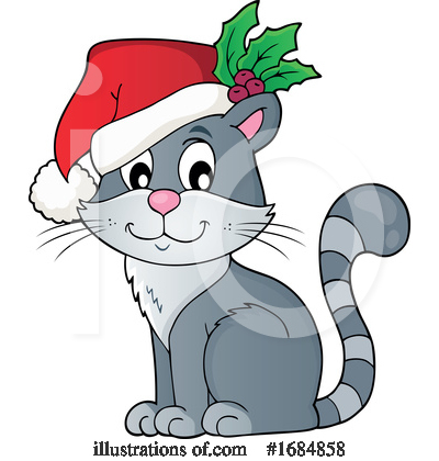 Royalty-Free (RF) Cat Clipart Illustration by visekart - Stock Sample #1684858