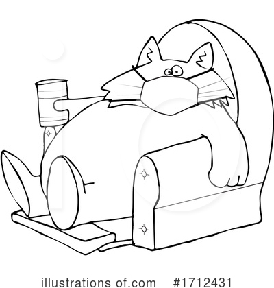 Royalty-Free (RF) Cat Clipart Illustration by djart - Stock Sample #1712431