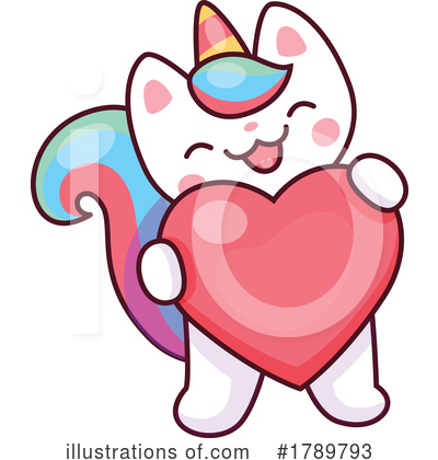Unicorn Cat Clipart #1789793 by Vector Tradition SM