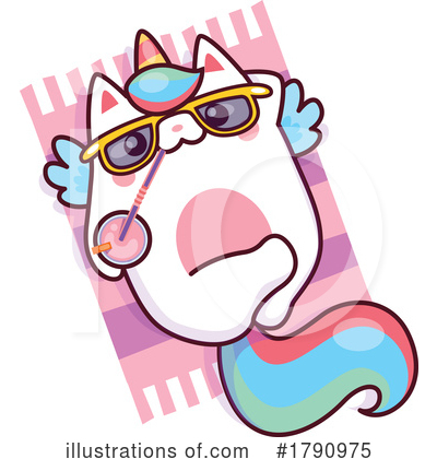 Unicorn Cat Clipart #1790975 by Vector Tradition SM