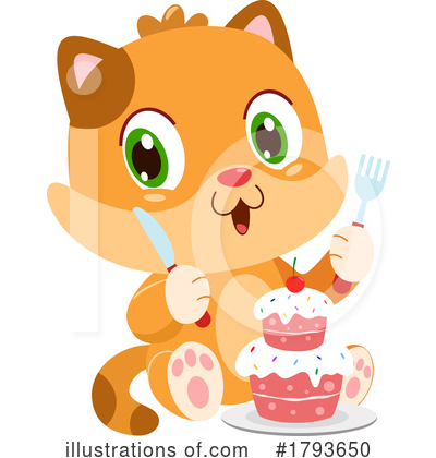 Royalty-Free (RF) Cat Clipart Illustration by Hit Toon - Stock Sample #1793650