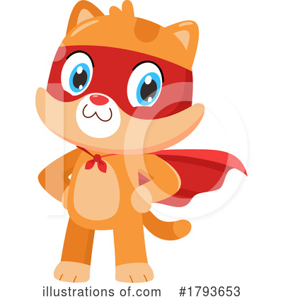 Ginger Cat Clipart #1793653 by Hit Toon