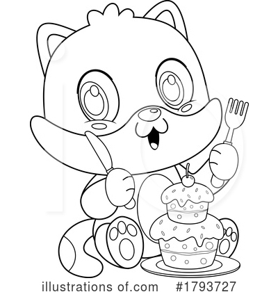 Royalty-Free (RF) Cat Clipart Illustration by Hit Toon - Stock Sample #1793727