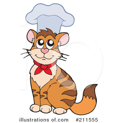 Royalty-Free (RF) Cat Clipart Illustration by visekart - Stock Sample #211555