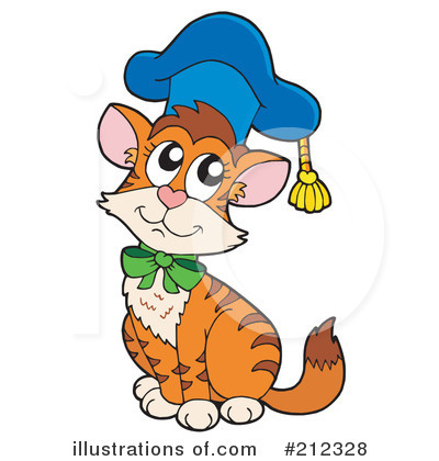 Royalty-Free (RF) Cat Clipart Illustration by visekart - Stock Sample #212328