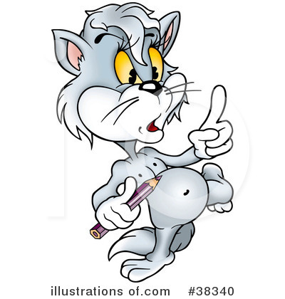 Royalty-Free (RF) Cat Clipart Illustration by dero - Stock Sample #38340