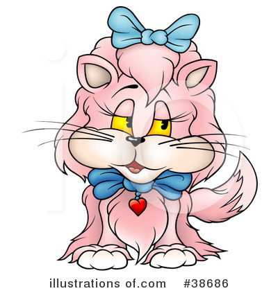 Pink Cat Clipart #38686 by dero