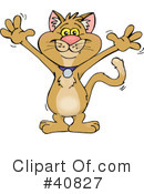Cat Clipart #40827 by Dennis Holmes Designs
