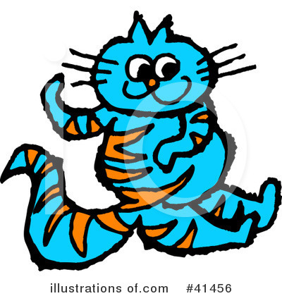 Royalty-Free (RF) Cat Clipart Illustration by Prawny - Stock Sample #41456