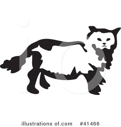 Royalty-Free (RF) Cat Clipart Illustration by Prawny - Stock Sample #41466