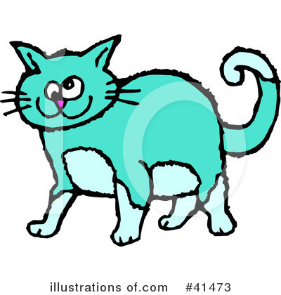 Royalty-Free (RF) Cat Clipart Illustration by Prawny - Stock Sample #41473