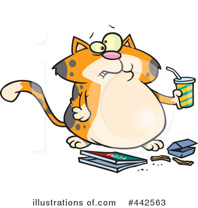 Royalty-Free (RF) Cat Clipart Illustration by toonaday - Stock Sample #442563