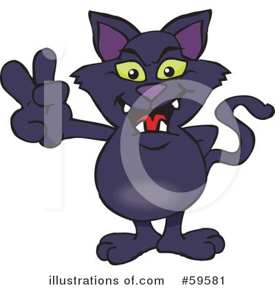 Royalty-Free (RF) Cat Clipart Illustration by Dennis Holmes Designs - Stock Sample #59581
