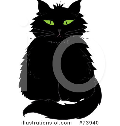 Black Cat Clipart #73940 by Pams Clipart