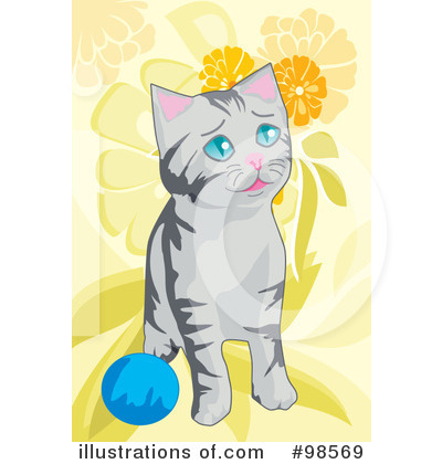 Royalty-Free (RF) Cat Clipart Illustration by mayawizard101 - Stock Sample #98569