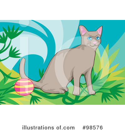 Royalty-Free (RF) Cat Clipart Illustration by mayawizard101 - Stock Sample #98576